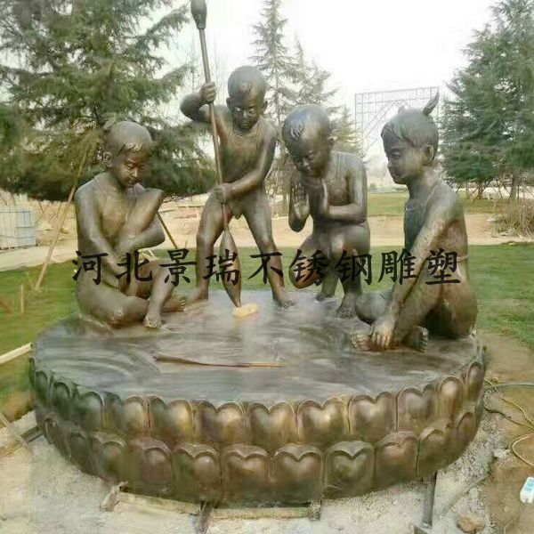 人物銅雕 公園銅雕 勞動的農民 玩耍的孩子